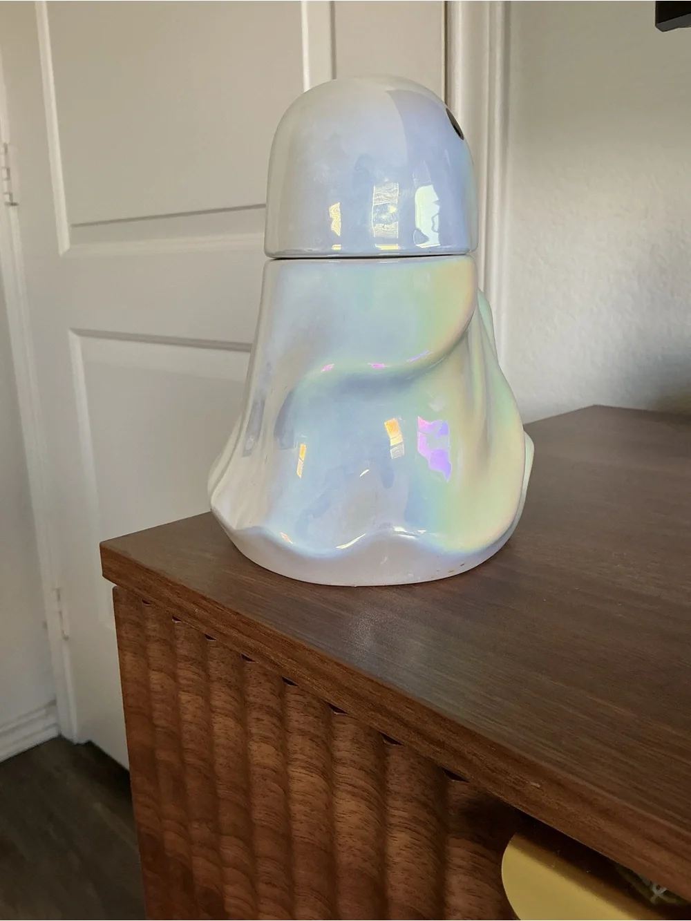 Target Iridescent White Ceramic Ghost Figurine